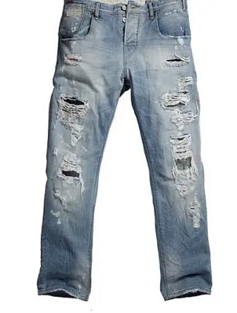 Мужские "рваные" джинсы